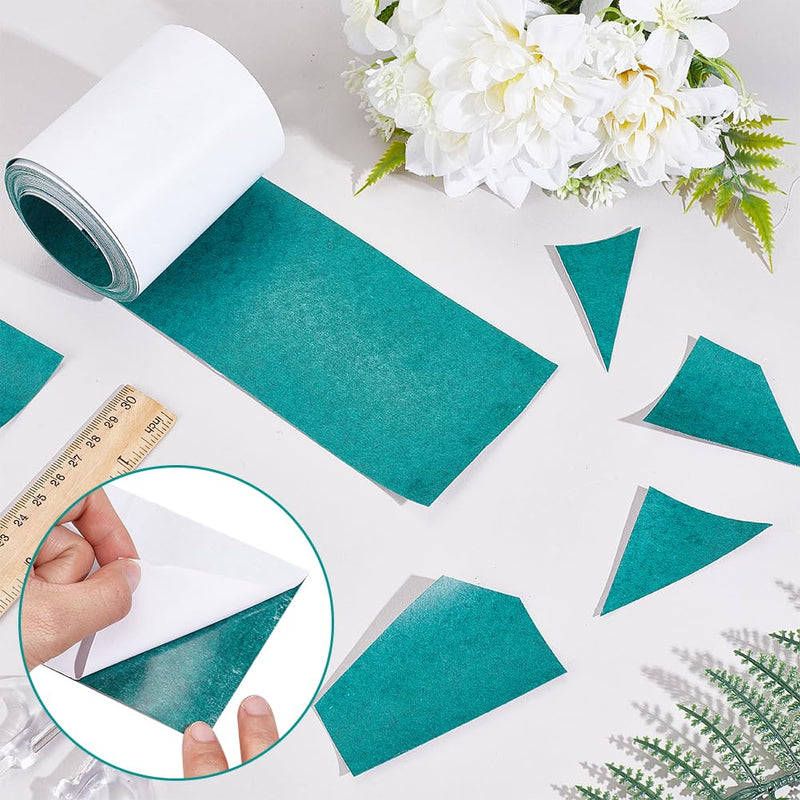 AHANDMAKER Electrical Insulating Adhesive Paper 1 Roll 80mm(3.15in) Width 5m Length Green One Side Self-Adhesive Battery Pack Insulator for 18650, 21700, 26650 Batteries for Electrical Protection
