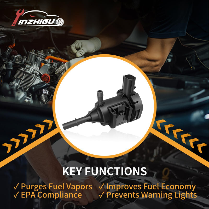 Vapor Canister Purge Valve 911-481 for Dodge Grand Caravan/Journey (2008-2019), Chrysler Town & Country (2008-2016), Je-ep Patriot/Compass (2008-2017), Replaces 4891741AA，4891741AC by YINZHIGUO