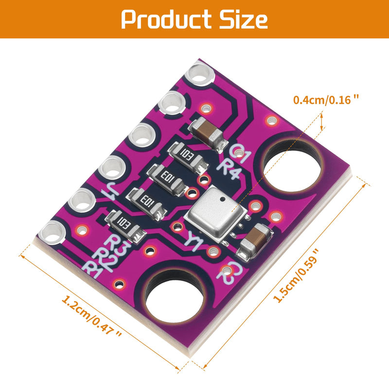 [Australia - AusPower] - 4pcs BME280 3.3V Sensor Module GY-BME280-3.3 Atmospheric Pressure Sensor Temperature Humidity Sensor I2C Interface Compatible with Arduino 