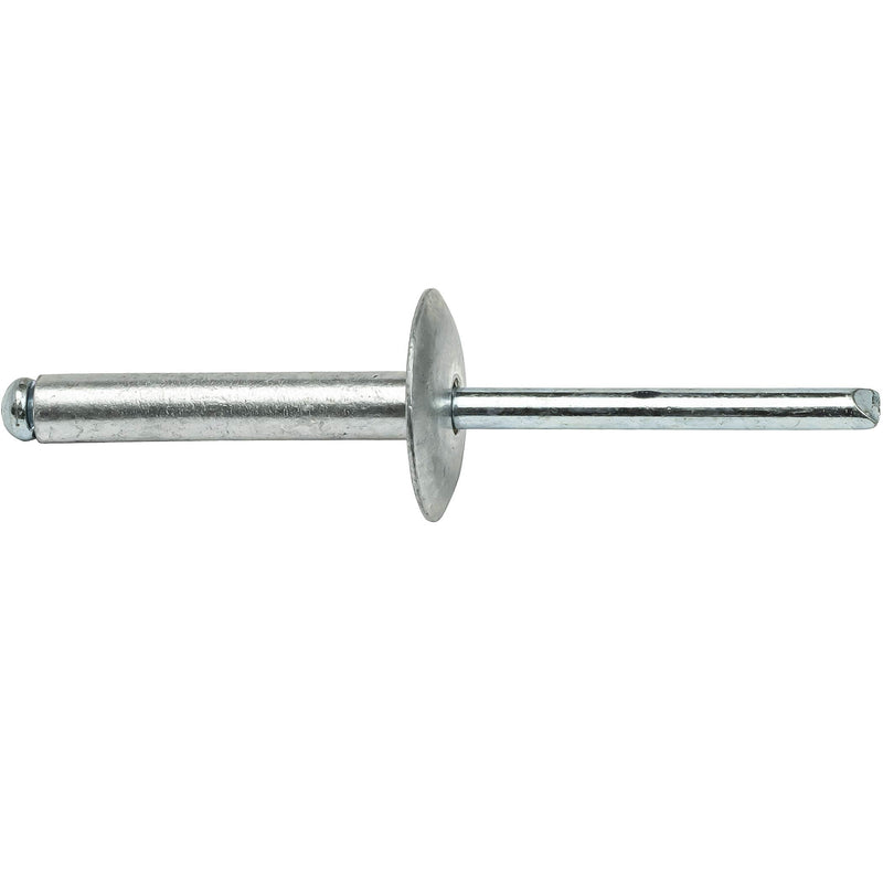 [Australia - AusPower] - Large Flange Pop Rivets 3/16" x 3/4" Aluminum Body Steel Mandrel Large Dome Head 6-12 Gap .626" - .750" Quantity 50 by Fastenere 3/16" x 3/4" (6-12) (50 Pack) 