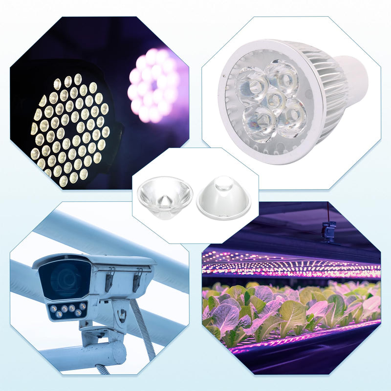 [Australia - AusPower] - PATIKIL 5 Degree 20mm High Power LED Lens, 30 Pcs Clear Acrylic Optical PMMA Smooth Surface Lenses for 1W LED Light Lamp Bulb Spotlight Panel 