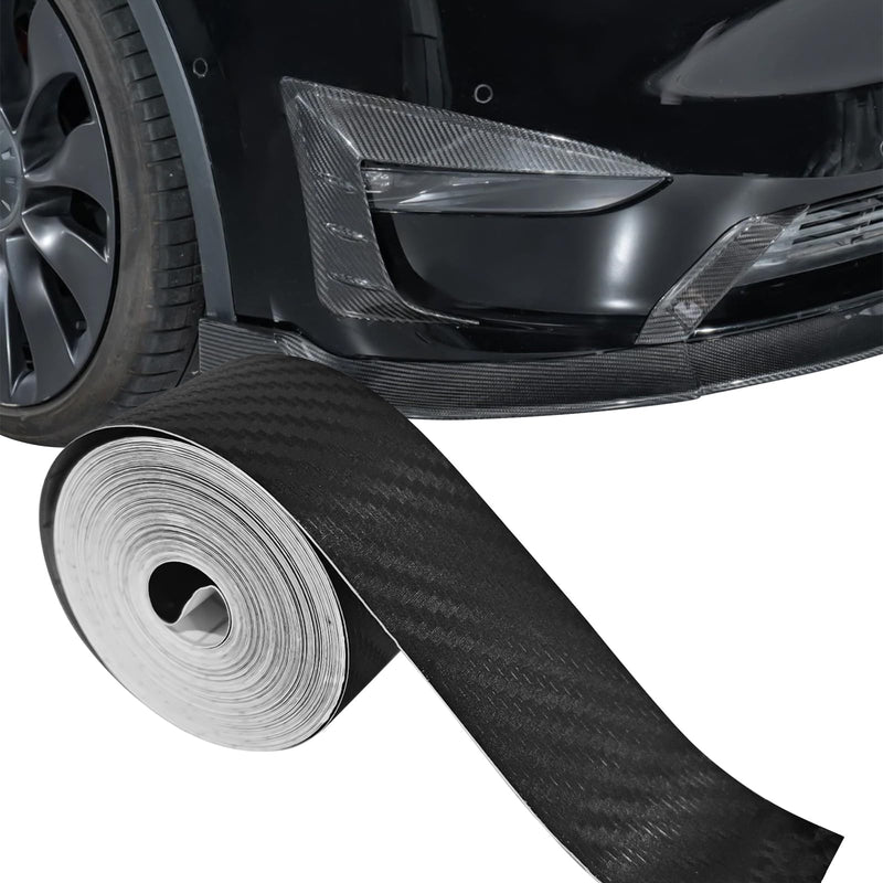32FT x 1" Carbon Fiber Wrap for Cars Tape, 3D Automotive Pinstriping Tape Anti-Scratch Self-Adhesive Vinyl Decals for Car Body, Doors, Hoods，Mirrors, Universal Pinstriping Decoration DIY Sticker 1 inch