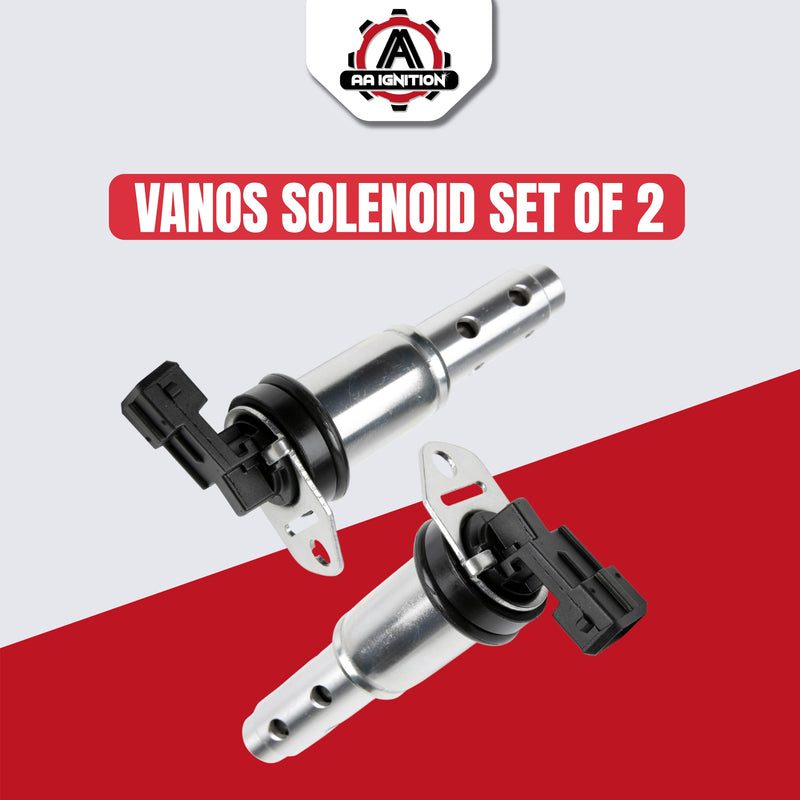 Engine Variable Timing Oil Control Valve Vanos Solenoid 2 Pcs - Compatible with BMW 128i, 135i, 325i, 328i, 330i, 335i, 335is, 525i, 528i, 530i, 535i, X3, X5-11367585425, 11367516293, 917-241