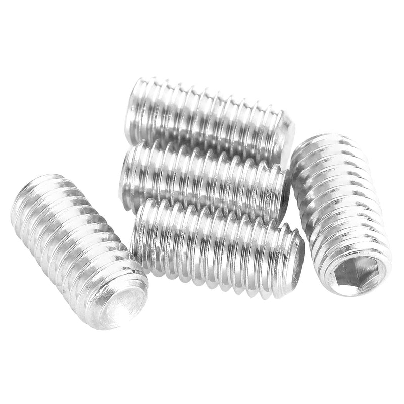 [Australia - AusPower] - 5/16-18 x 1/4" Hex Allen Head Socket Set Screws Grub Screw Bolts, 304 Stainless Steel Internal Hex Drive Cup-Point Screws with Hex Wrenches, 20 PCS 5/16-18" x 1/4" 