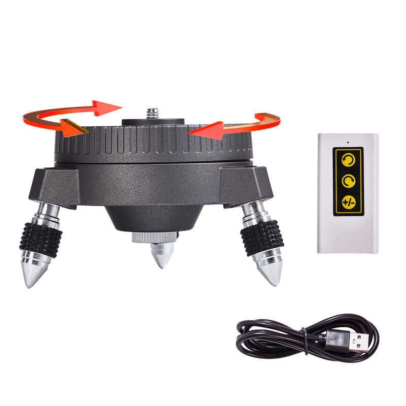 [Australia - AusPower] - Electric Base Bracket Suitable for Laser Level and Camera 1/4 and 5/8 interfaces are Universal Rotate Left or Right The Speed can be Adjusted Electric base DDDZ 