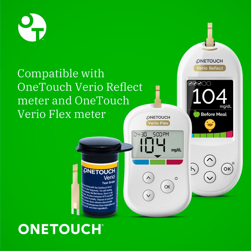 [Australia - AusPower] - OneTouch Delica Plus Lancets and OneTouch Verio Test Strips Bundle | Includes 30 Test Strips & 30 Lancets | Fine 30-Gauge Lancets for Diabetes Testing | Diabetic Supplies for Blood Sugar Monitor 60 Piece Assortment 