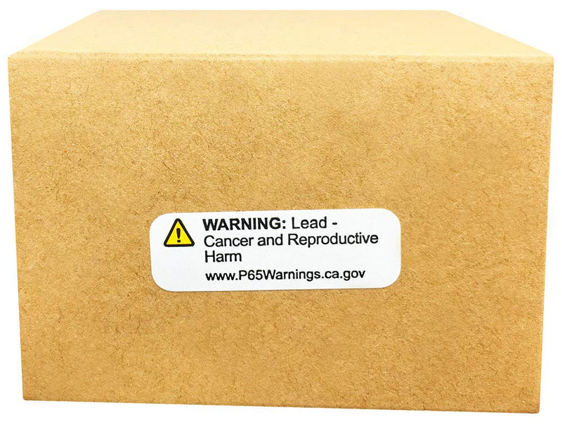 California Proposition 65 Lead Warning Labels Short Form .5 x 1.5 Inch 500 Adhesive Stickers