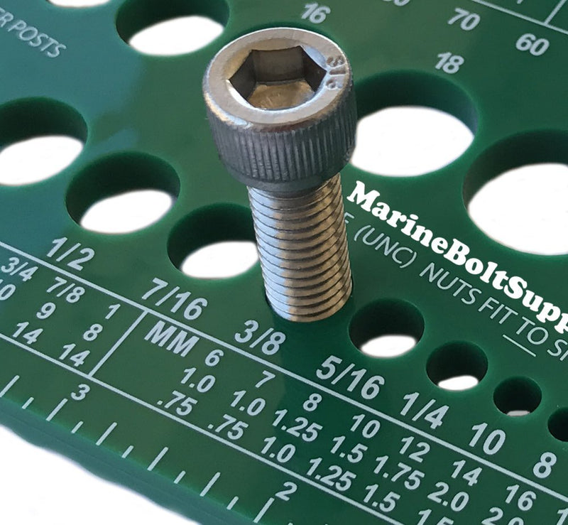 [Australia - AusPower] - All 3 Colors! Gauges for Bolts, Screws, Nuts & Threads (Fractional & Metric) (Green, Red & Blue) 