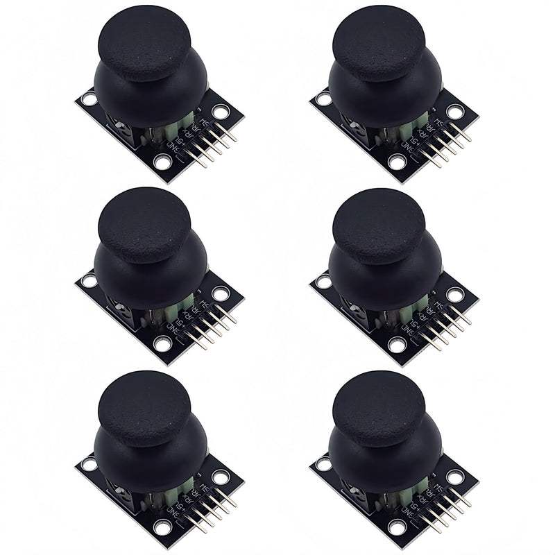[Australia - AusPower] - 6PCS Dual-axis XY Joystick Sensor PS2 Game Controller Joystick Breakout Module Compatible with Arduino 