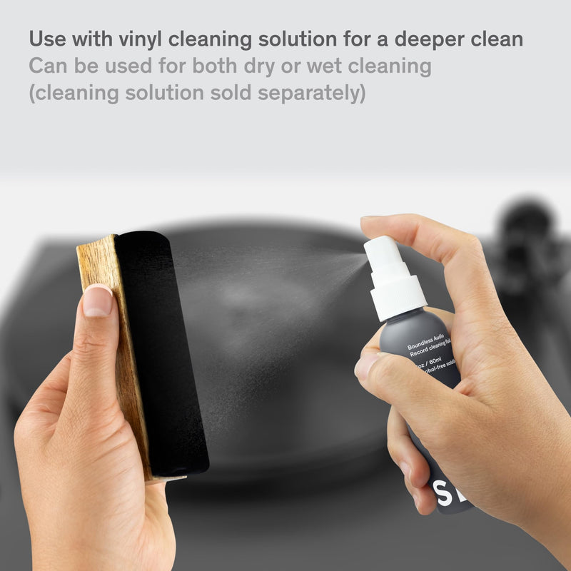 [Australia - AusPower] - Record Cleaner Brush - Vinyl Cleaner Record Brush - Velvet Vinyl Brush - Record Player Accessories - Vinyl Record Brush 
