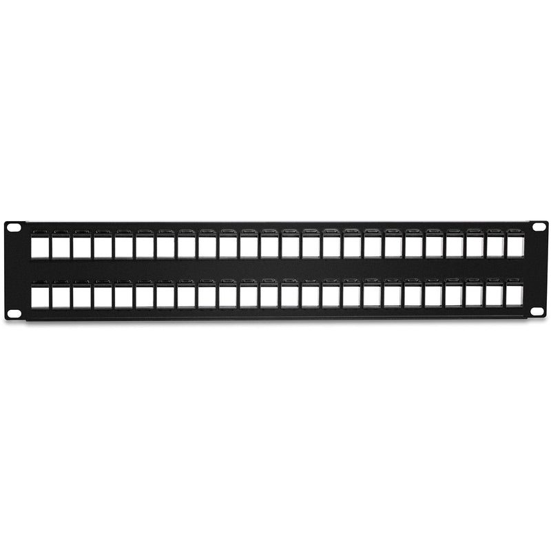 [Australia - AusPower] - TRENDnet 48-Port Blank Keystone 2U HD Patch Panel, TC-KP48, 2U 19” Metal Rackmount Housing, HD Keystone Network Patch Panel, Recommended w/TC-K25C6 & TC-K50C6 Cat6 Keystone Jacks (Sold Separately) 