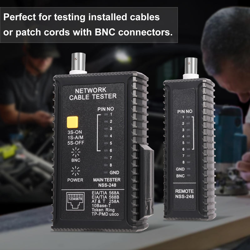 [Australia - AusPower] - Coax Cable Tester with Network Cable Tester 