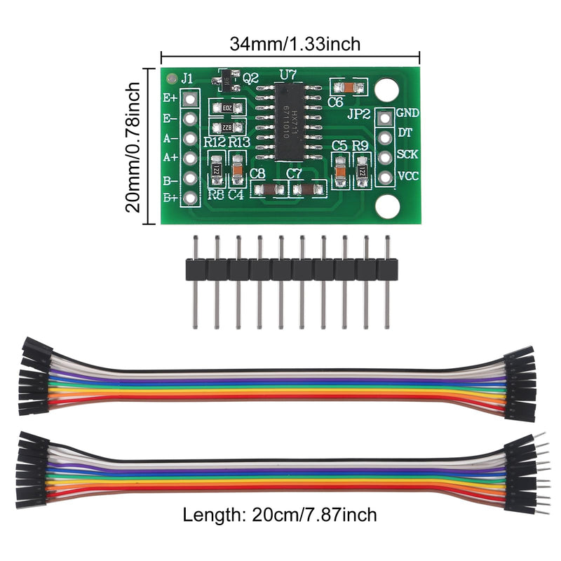 [Australia - AusPower] - 6pcs HX711 Load Weighing Sensor 6pcs 
