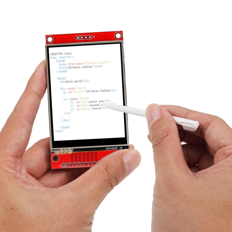 [Australia - AusPower] - 2pcs 2.8" SPI TFT LCD Display Touch Panel ILI9341 240x320 TFT LCD Touch Screen Shield 5V/3.3V STM32 Display Module SPI Serial with Touch Pen 