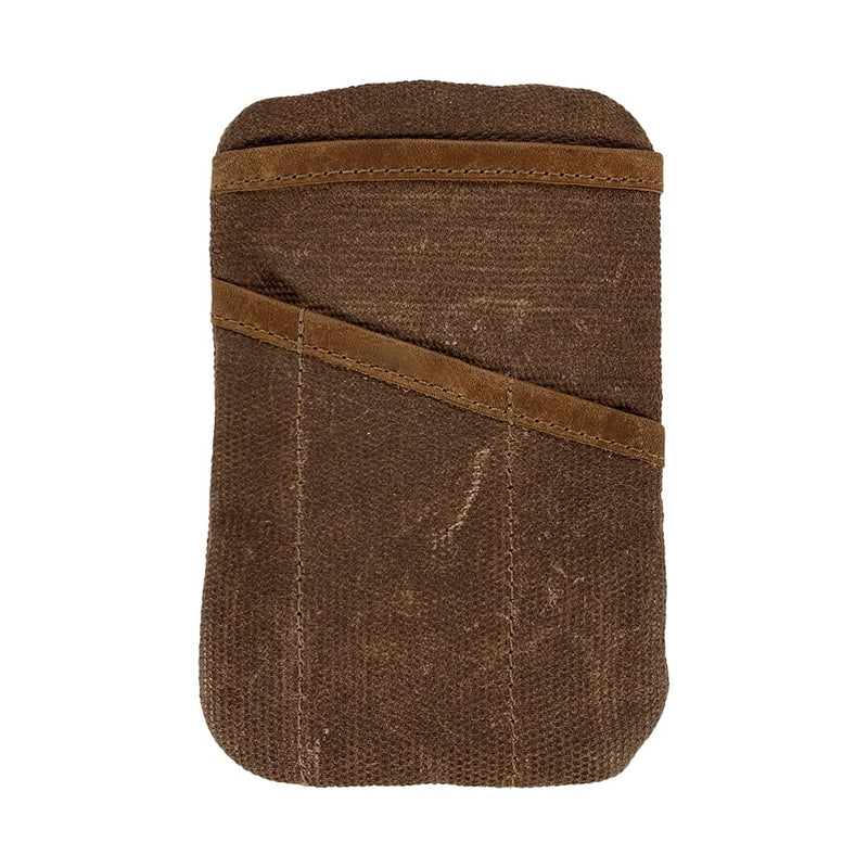 Hide & Drink, Multi-Tool Pocket Pouch, Compact Multipurpose EDC Zippered Bag, Mini Camping Tool Case, Waxed Canvas, Knife Holster, Handmade Slim Organizer Honey Bourbon