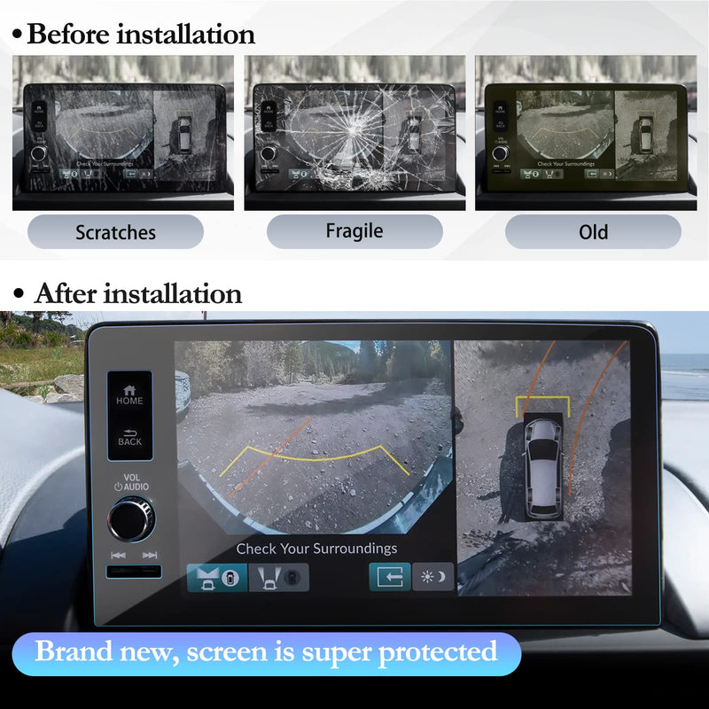 [Australia - AusPower] - for 2023 2024 Honda Pilot Screen Protector 9 Inch Navigation Display for 2023 2024 Honda Pilot EX-L/TrailSport/Touring/Elite Tempered Glass Screen Protector Honda Pilot 2023 2024 Accessories 2023 2023 2024 Pilot 9 Inch Tempered Glass 