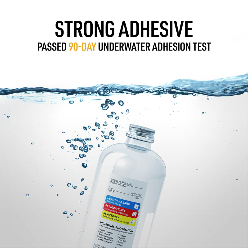 Avery HMIS Secondary Container Labels, Waterproof, Chemical Resistant, Preprinted, Handwrite-Only, 4" x 2", 100 HMIS Labels 4" x 2" 100 labels