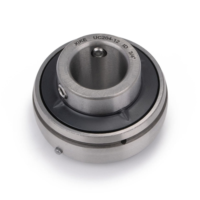 [Australia - AusPower] - XIKE 2 Pcs Chrome Steel UC204-12 Bore 3/4" Insert Ball Bearings, with Sealed and Set Screw, Fits P204/F204/FL204/T204/PA204/FA204/FB204 and More Bearing Housings. UC204-12 ID 3/4" 