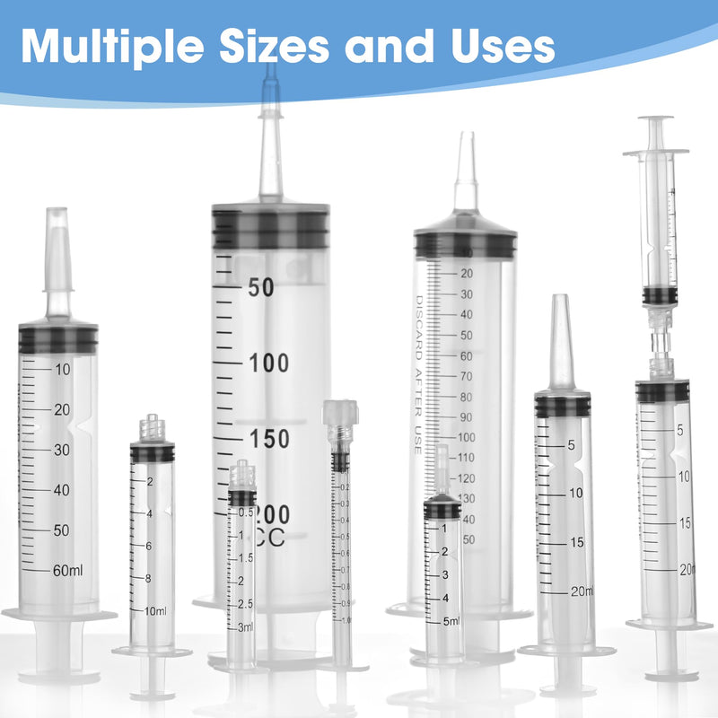 500 ml Large Syringe for Liquids, Syringe Without Needle for Thick Liquids, 3 Pack Individually Wrapped 500 mL 3.0
