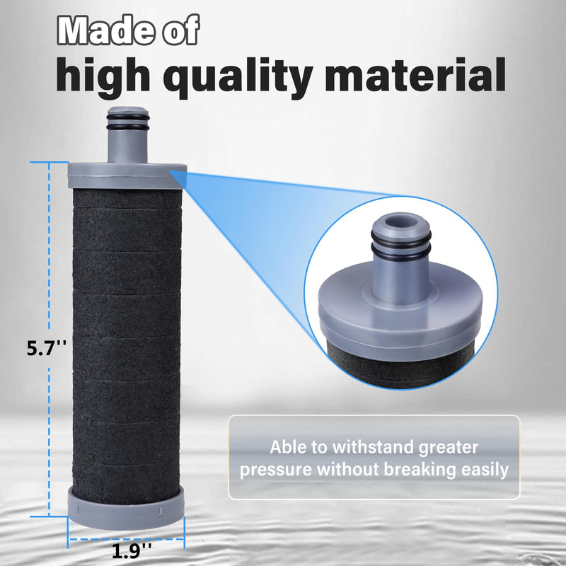 Carbon Shower filter cartridge 3PCS Compatible with Shower Filter System,Reduces chlorine, heavy metals, and other impurities to help alleviate dry skin and dry hair