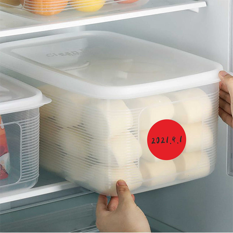 PARLAIM 3 Inch Round Color-Code Dot Stickers, 500 Color Coding Circle Labels per Roll Dispenser Box for Inventory, Red 1 Roll-500PCS