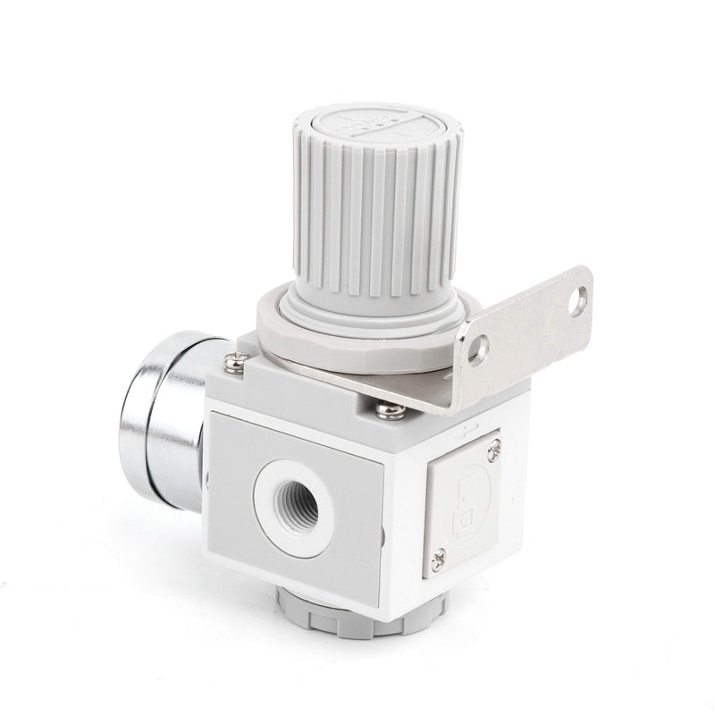 [Australia - AusPower] - SNS Air Pressure Regulator Female Thread 1/4 NPT Compact Type Relief Type 0-150 PSI Adjustable, Bracket, Gauge SAR3000K-N02 SAR3000-N02 