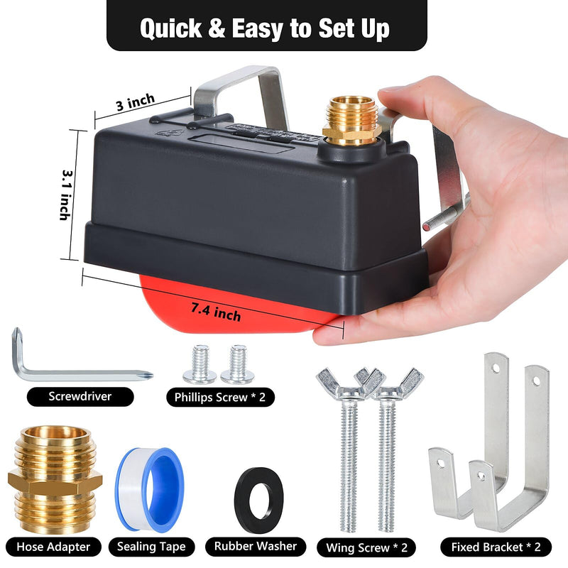 [Australia - AusPower] - Water Trough Float Valve, Water Tank Float Valve for Livestock Horse Cattle Goat Farm, Automatic Horse Waterer for Stock Tank, Automatic Livestock Waterer for Stock Tanks 