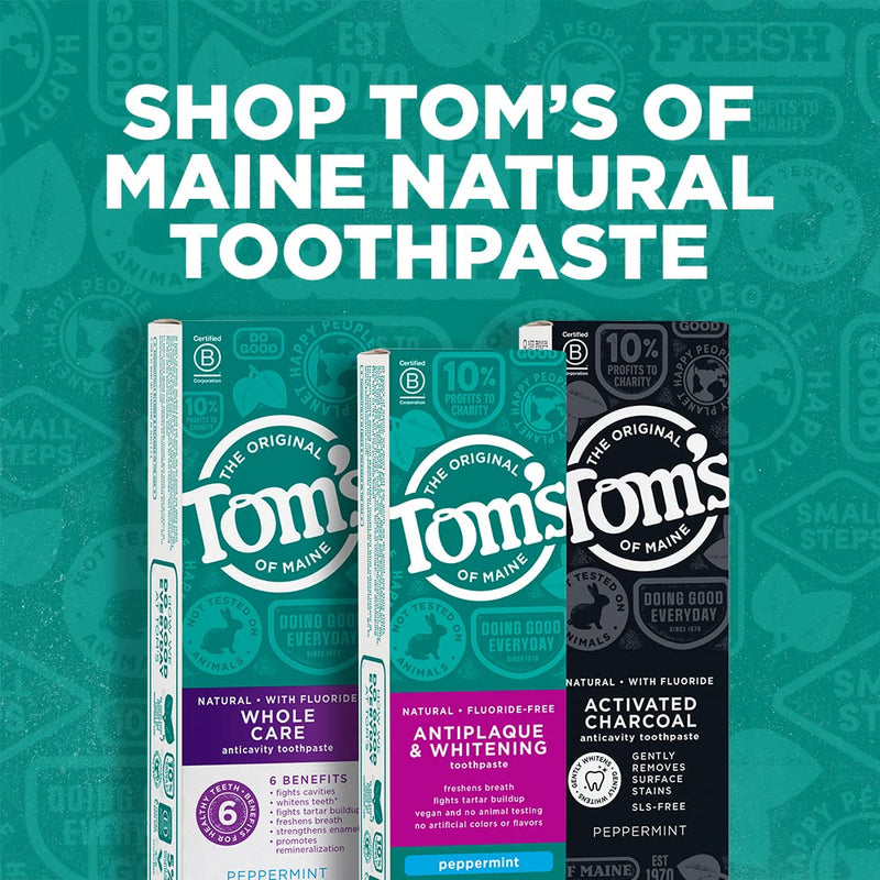 [Australia - AusPower] - Tom's of Maine Whole Care Natural Toothpaste with Fluoride, Spearmint, 4 Ounce (Pack of 3), (Packaging May Vary) 4 Ounce (Pack of 3) 