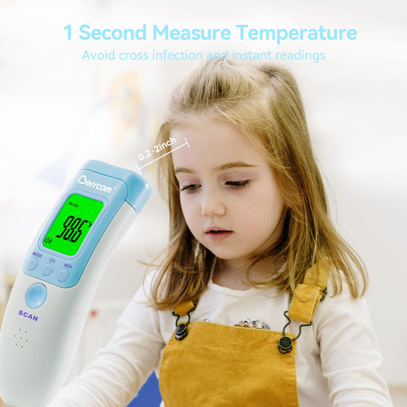 [Australia - AusPower] - Value Bundle with Berrcom Digital Thermometer DT008 and Berrcom Non Contact Forehead Thermometer for Adults and Kids JXB183 