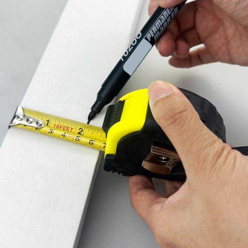 [Australia - AusPower] - Gentpovth Pack of 2 5 m Drop-proof Tape Measure with Shockproof Rubber Coating, Robust Professional Tape Measure Made of Steel in Industrial Quality, for a Wide Range of Measuring Tasks in Household, 