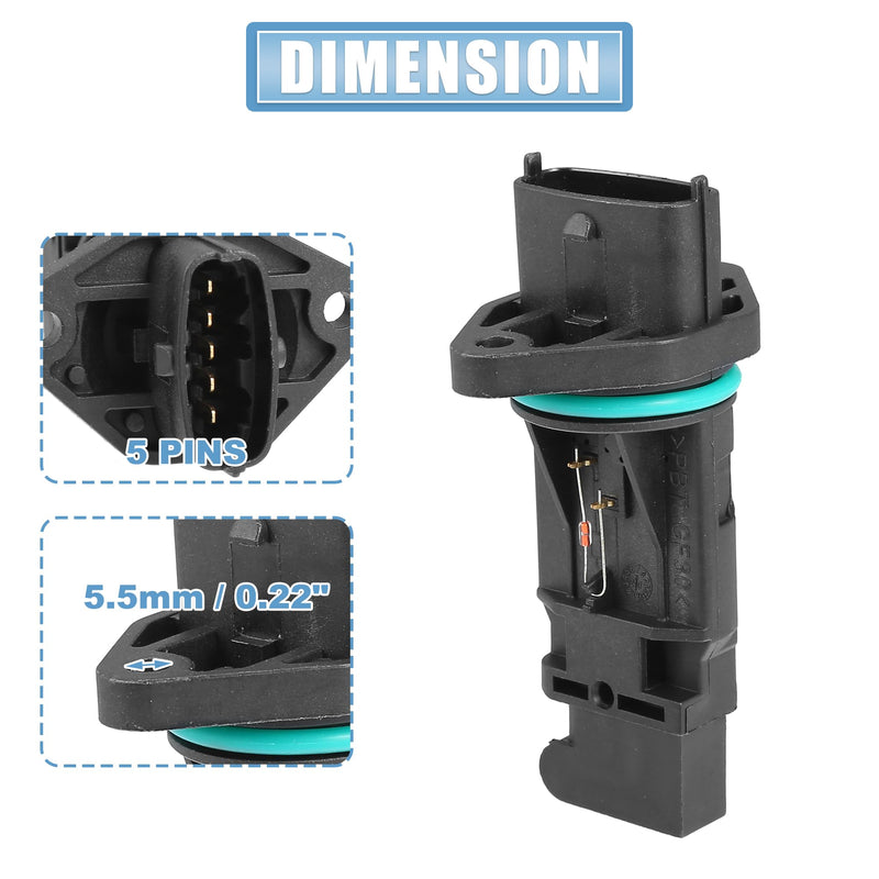 UXCELL Car Mass Air Flow Sensor Meter Replacement No.8670112 for Volvo S80 (1999-2006) & S60 (2001-2009) & V70 (1998-2007)