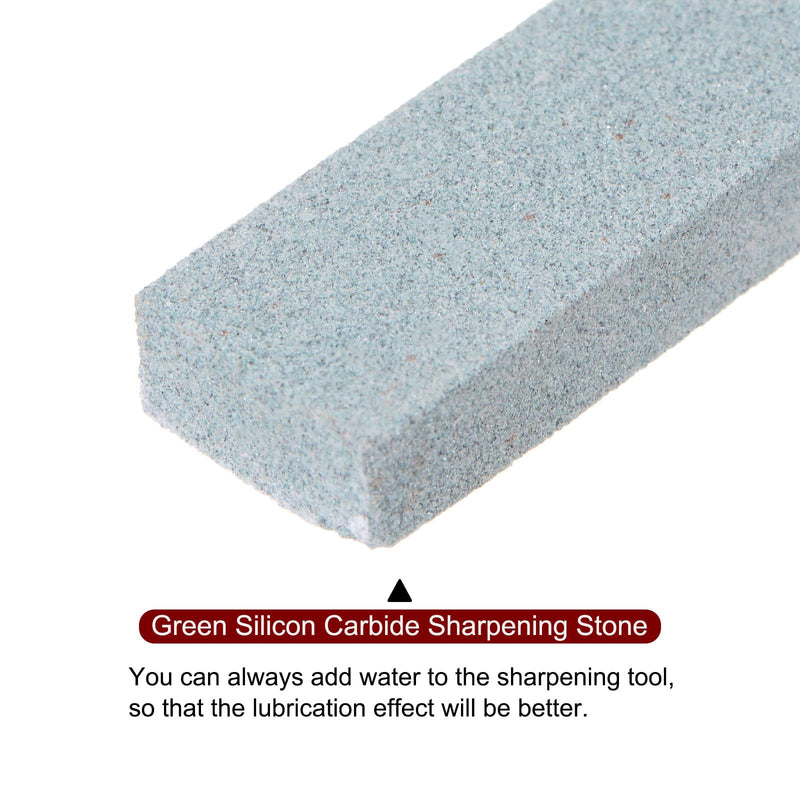 [Australia - AusPower] - QUARKZMAN Pack of 3 Sharpening Stones 150 Grit 150 mm x 12 mm x 6 mm Rectangle Green Silicon Carbide Knife Sharpening Stone 
