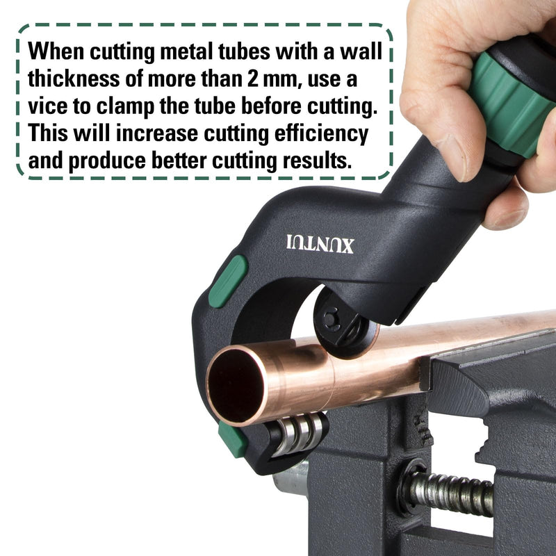 [Australia - AusPower] - Copper Pipe Cutter Tool Set 3/16"-2" Outer Diameter, Tube Cutter for Copper,Brass,Aluminum&Stainless Steel, HVAC Metal Plumbing Tubing cutter Tool with Deburring Tools&Extra Blades(XT600616) 650 SKD11 2 IN 1 