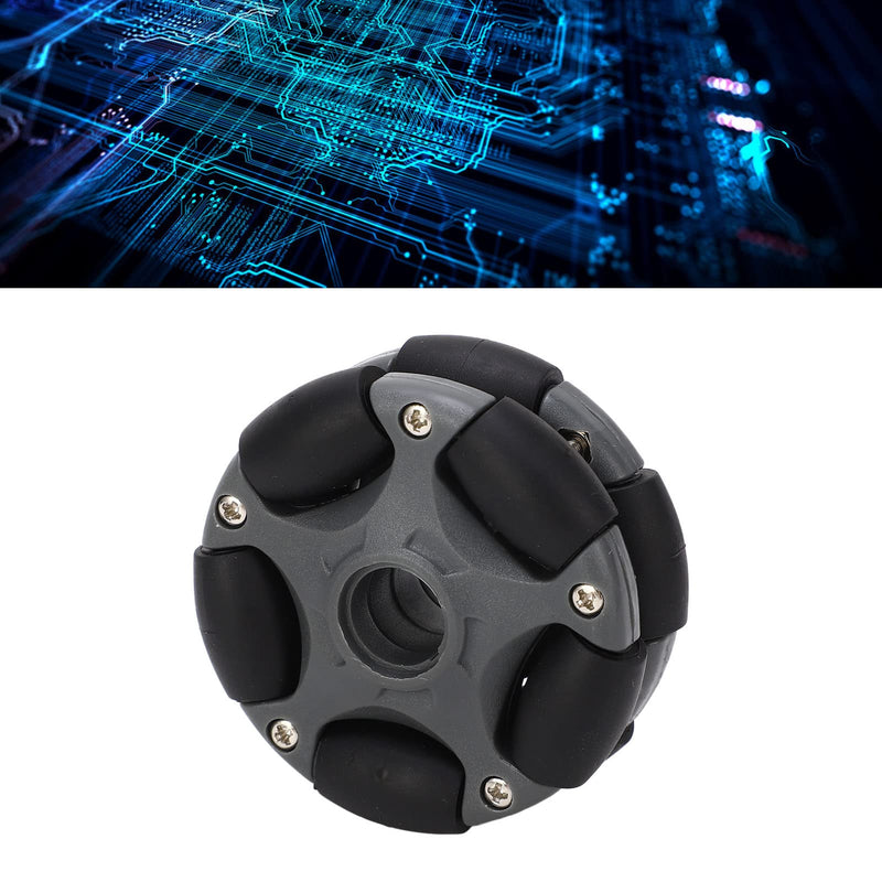[Australia - AusPower] - Jeanoko 1PCS 58mm Plastic Omni Wheel with Sturdy Structure, Omni Directional Wheel, Excellent Load Lateral Maneuverability Omni Wheel for Maintain,Omni-direction Roller Replacement 