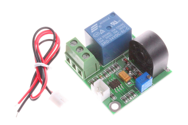 [Australia - AusPower] - NOYITO 0-5A AC Current Detection Sensor Module Switch Output (DC 12V, Green) DC 12V 