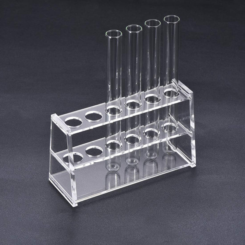 [Australia - AusPower] - uxcell Acrylic Test Tube Holder Rack 6 Wells for 10ml Centrifuge Tubes Clear 1 