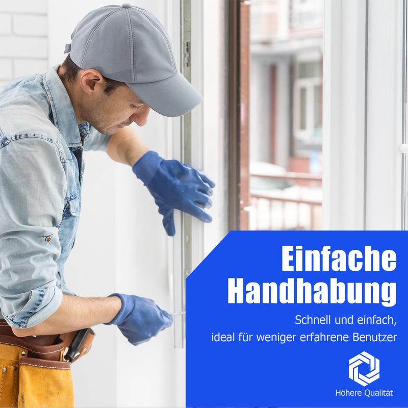 [Australia - AusPower] - Ancable Window Adjustment Tool Set - Curved 4 mm Hexagonal and Torx TX15 for Versatile Adjustment of Window Fittings 