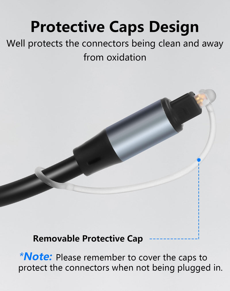 CERRXIAN USB to Optical Audio Adapter Cable, 6FT USB 2.0 A Male Input to SPDIF Port Male Output Fiber Optic Adapter for Computer, Laptop Connection Fiber Optic Box (NOT for TV)