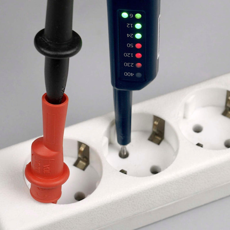 [Australia - AusPower] - Pancontrol PAN Volttester 400, 2-Pin Voltage Tester with LED Display, 6-400 V AC/DC, CAT III 400 V 