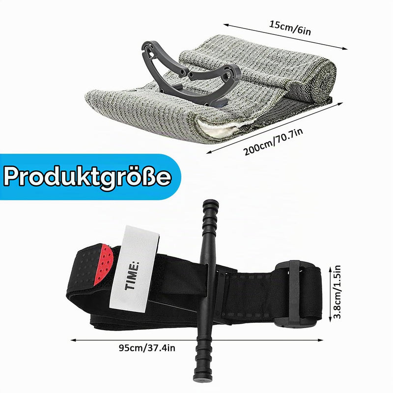 6 Inch Tourniquet Bandage Set, 3.8 x 95 cm Tourniquet Tactical, Emergency Tourniquet, Israeli Tactical Tourniquet, Emergency First Aid Bandage for Hiking, Mountaineering, Sports, Camping, Climbing 15 cm