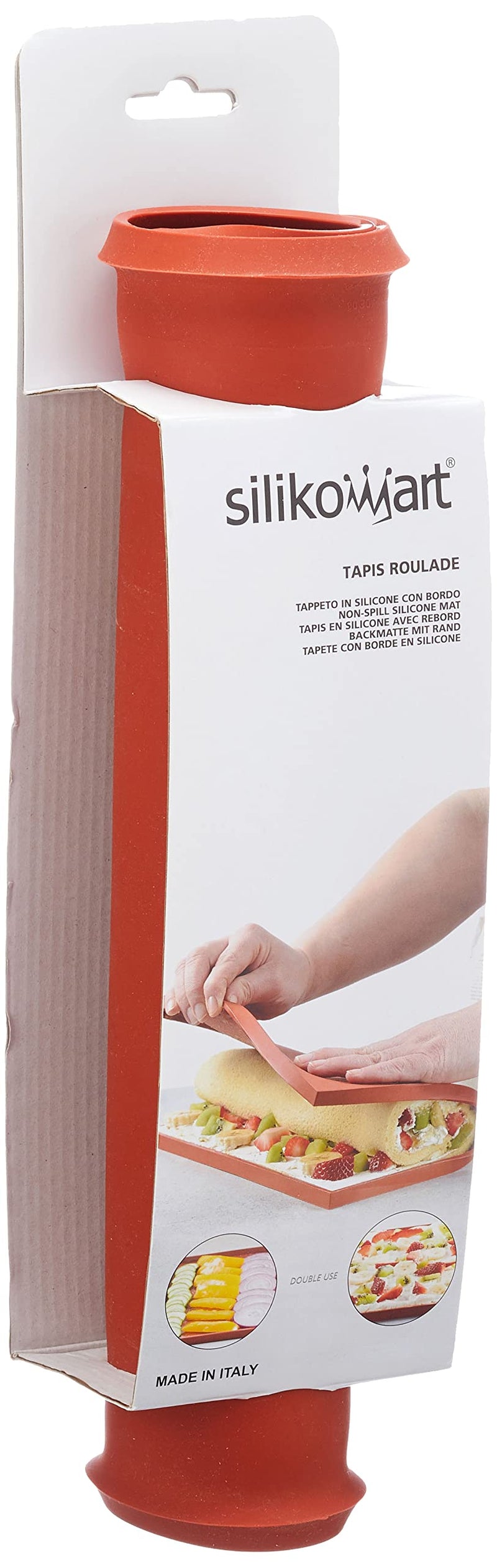 Silikomart Baking Mat Tapis Roulade-SILIKOMART-32,5 x 32,5cm, Silicone, red