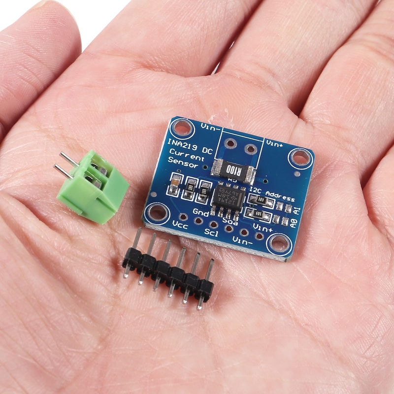 [Australia - AusPower] - 4pcs INA219 I2C Interface Bi-directional DC Current/Power Monitoring Sensor Module DIY 3V-5V IIC I2C Power Supply Sensor Breakout Module 