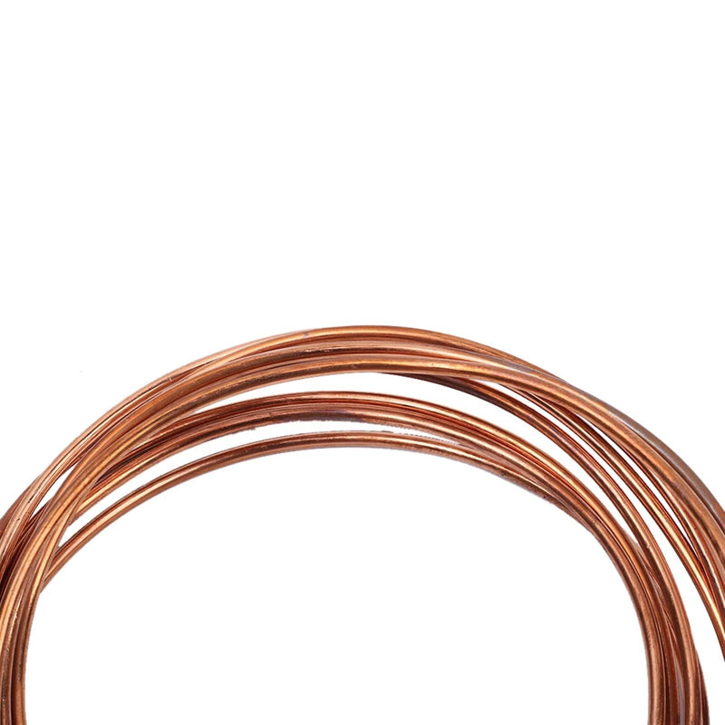 Zxxin Copper Wire 2 mm 3 mm 4 mm DIY Pure T2 Copper, Bare Cable for DIY, Multi-Purpose Wire, Winding Wire Spool (Length: 4 mm, 2.2 Metres) 4mm 2.2meter