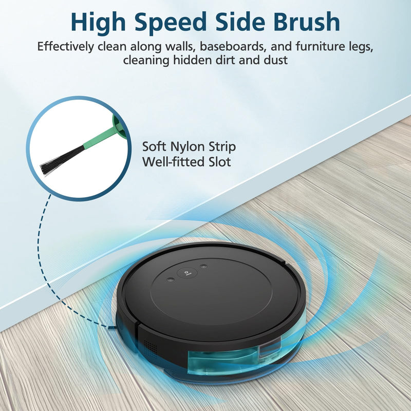 Y0140 Replacement Parts Accessories Compatible with iRobot Roomba 104/105 Vac & Combo, Y0140, Q0120, Y0110, Q011, Q0520 Robot Vacuum, 1 Roller Brush, 4 Hepa Filters, 4 Side Brush, 1 Cleaning Brushes 1+4+4+1