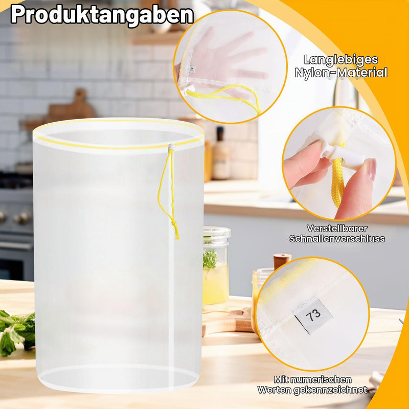 4 Bags All Mesh Bubble Bag, Bubble Bag 20 L 5 Gallon | For bag essence extraction bag kit, bubble bag with press strainer and carry bag, for herb extraction and production
