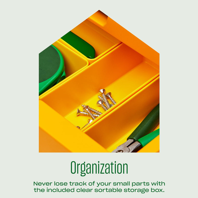 [Australia - AusPower] - Character The Essential Hardware Set, Assorted Nails, Screws, Drywall Anchors, and Picture Hanging Hooks with Storage Box, 115 pieces 
