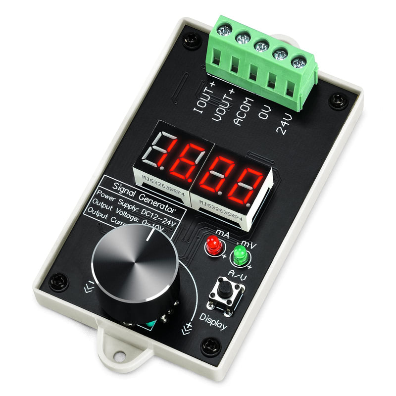 Briidea Adjustable Signal Generator, DC 0-10V Current or 4-20mA Voltage with LCD Display, Suitable for LED Testing, Panel Debugging