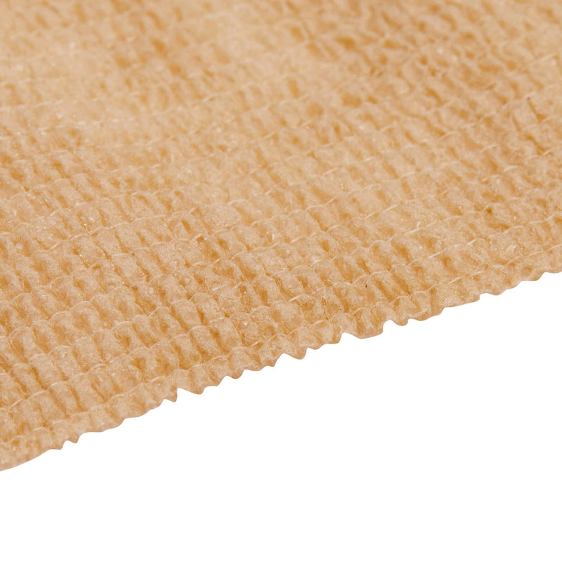 Juvale Self-Adherent Cohesive Wrap - Breathable Support Athletic Tape - Snug Fit for Tattoo Equipment - Swelling & Strain Aid Sports Tape - 3 in x 5 yd, Pack of 12, Tan 3" x 5 Yards