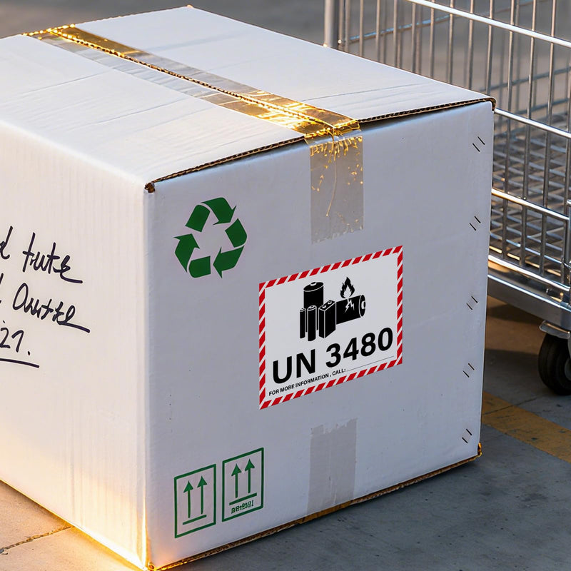 4.25×3.25 Inches UN3480 Caution Lithium Battery Labels 600 PCS Lithium Ion Battery Transport Safety Stickers