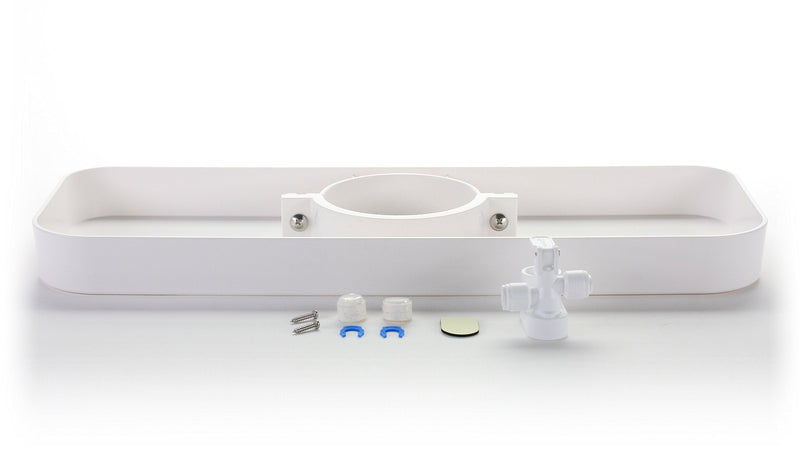 Hydronix FLK-Kit Undersink RO Reverse Osmosis Filtration System Water Leak Detector Safety Valve Kit with Tray